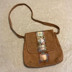 Vintage Pat Smiley Leather Pebbled Shoulder Bag